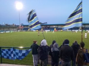 UCD Fans two flags