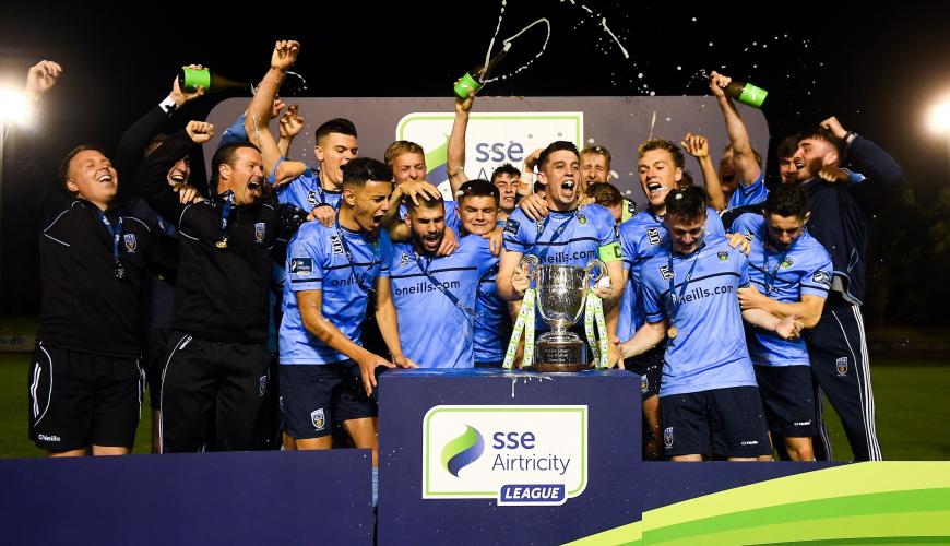 UCD_Champions Champagne moment